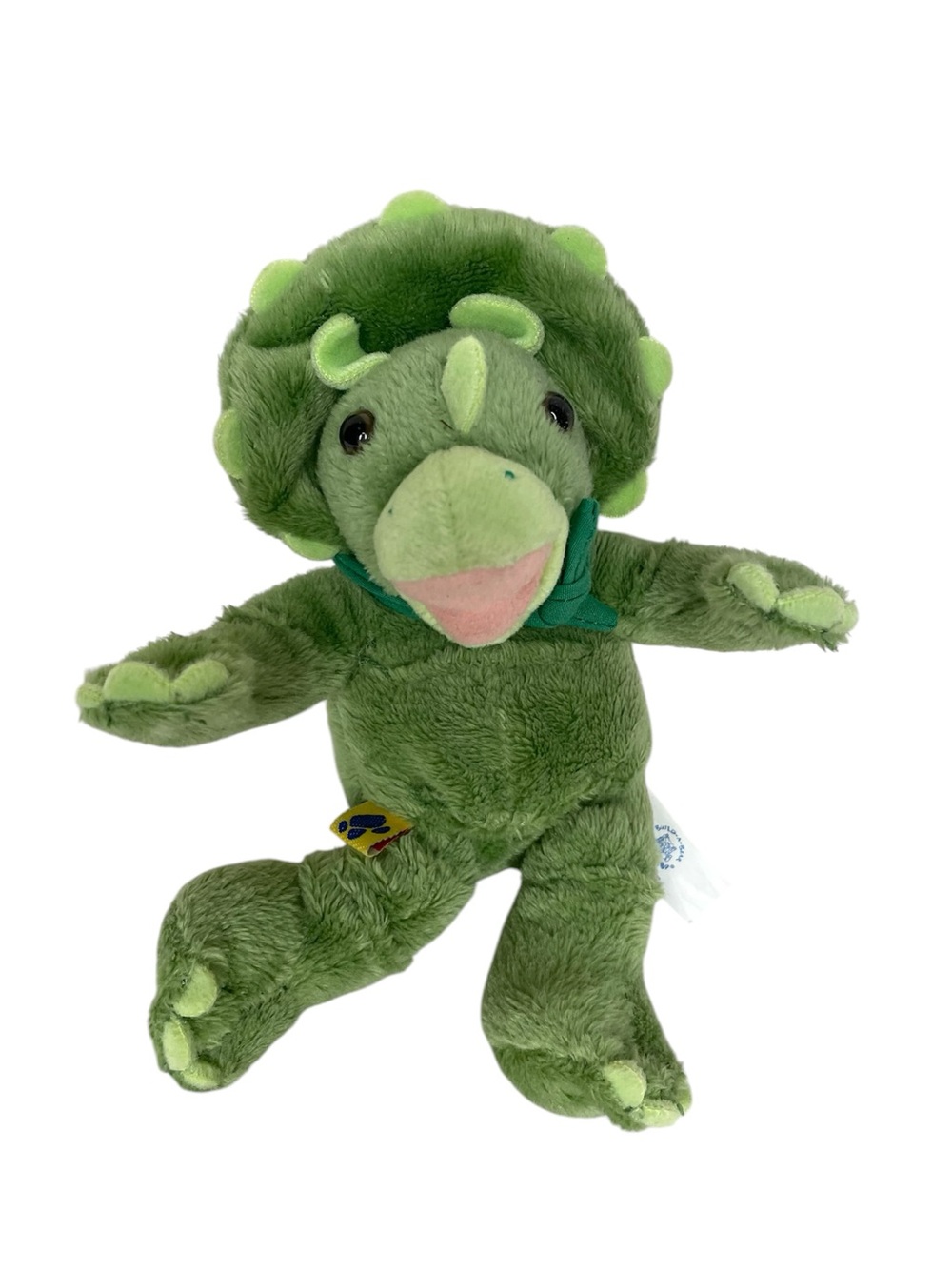 Build A Bear Triceratops Dinosaur Plush Mini 7 inch Kid Child Toy Stuffie Green